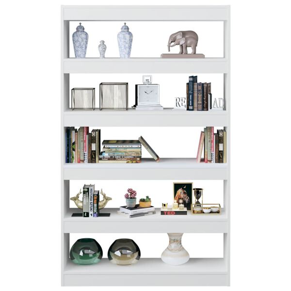vidaXL Book Cabinet/Room Divider White 100x30x166 cm