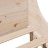 vidaXL Bed Frame without Mattress 180x200 cm Super King Solid Wood Pine
