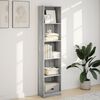 vidaXL Bookcase Grey Sonoma 40x24x176 cm Engineered Wood