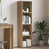 vidaXL Book Cabinet Artisan Oak 36x30x143 cm Engineered Wood