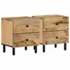 vidaXL Bedside Cabinets 2 pcs 40x33x46 cm Solid Wood Mango