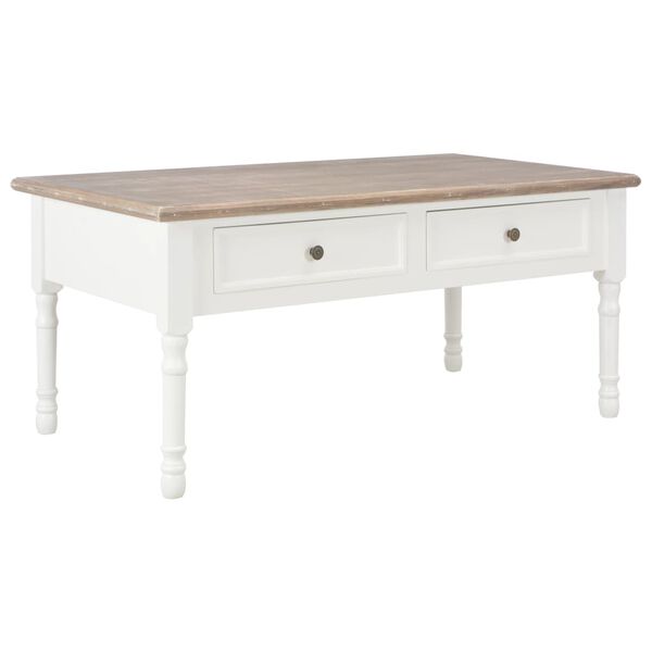 vidaXL Coffee Table White 100x55x45 cm Wood