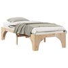 vidaXL Bed Frame Brown 80 x 200 cm Solid Pine Wood