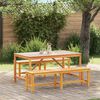 vidaXL Garden Dining Set 3 pcs Brown Solid acacia wood