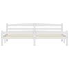 vidaXL Bed Frame without Mattress White Solid Wood Pine 200x200 cm