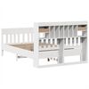 vidaXL Bed Frame without Mattress White 140x190 cm Solid Wood Pine