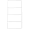 vidaXL Sliding Door ESG Glass and Aluminium 102.5x205 cm White