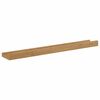 vidaXL Wall Shelf with Shelf 4 pcs Brown 60 x 9 x 3 cm Engineered Wood