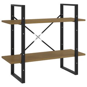 vidaXL 2-Tier Book Cabinet 80x30x70 cm Solid Pine Wood