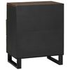 vidaXL Bedside Cabinet Walnut 50 x 33 x 62 cm Solid Acacia wood