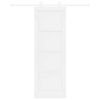 vidaXL Sliding Door White 73.5 x 211 cm Solid Pine Wood