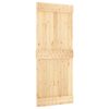 vidaXL Sliding Door with Hardware Set 85x210 cm Solid Wood Pine