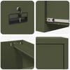 vidaXL File Cabinet Olive Green 44 x 50 x 74.5 cm Cold-Rolled Steel