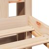 vidaXL Bookcase Bed without Mattress 75x190 cm Small Single Solid Wood Pine