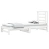 vidaXL Pull-out Day Bed without Mattress White 2x(90x200) cm