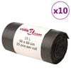 vidaXL Bin Bags 250 pcs Black 35 L