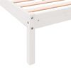 vidaXL Extra Long Bed Frame without Mattress White 100x210 cm Solid Wood Pine