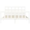 vidaXL Bed Frame without Mattress White 160x200 cm Solid Wood Pine