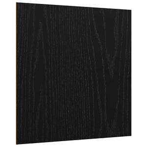 vidaXL Decor Panels 12 pcs Black Oak 30 x 30 x 0.27 cm Engineered Wood