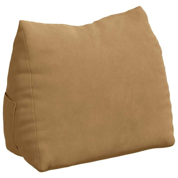 vidaXL Back Pillow Brown 45 x 20 x 35 cm Corduroy Fabric