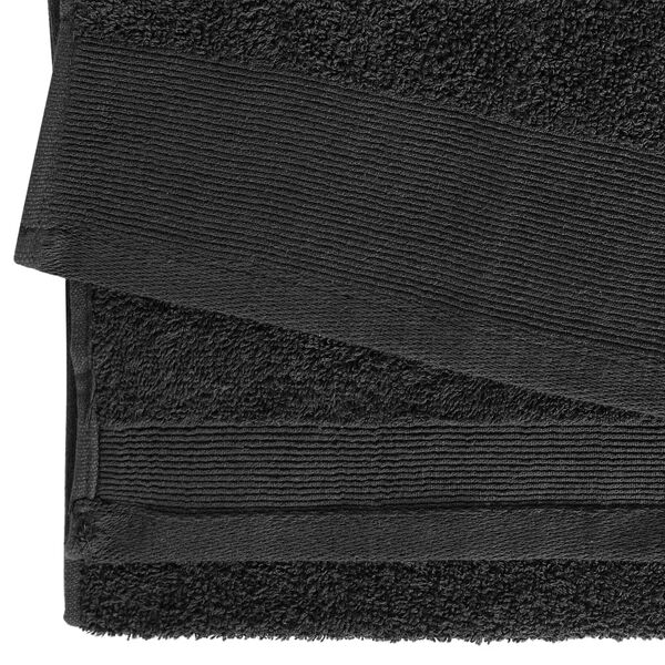 vidaXL Bath Towel Set 2 pcs Cotton 450 gsm 100x150 cm Black