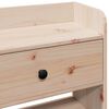 vidaXL Headboard with Storage 140 cm Solid Wood Pine