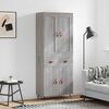 vidaXL Highboard Grey Sonoma 69.5x34x180 cm Engineered Wood
