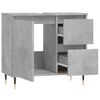 vidaXL Bathroom Cabinet Concrete Grey 65x33x60 cm Engineered Wood