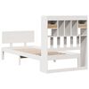 vidaXL Bookcase Bed without Mattress White 90x200cm Solid Wood Pine