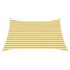 vidaXL Sunshade Sail 3 / 4 x 2 m HDPE Rectangular Yellow and White