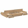 vidaXL Storage Bed Frame Artisan Oak 120 x 190 cm Engineered Wood