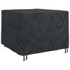 vidaXL Furniture Cover Black 125 x 125 x 74 cm 210D Oxford Fabric