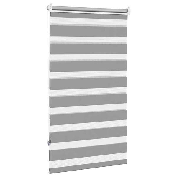 vidaXL Zebra blind 90.9x150 cm Fabric Width 86.7 cm grey