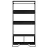 vidaXL Wardrobe Black 90x50x180 cm Engineered Wood