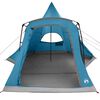 vidaXL Teepee Tent with Roof with Storage Blue 545 x 450 x 295 cm
