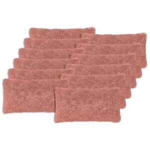 vidaXL Cushion Cover 12 pcs HEERLEN Pink 40 x 80 cm PV Fleece