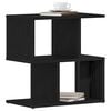 vidaXL Bedside Cabinet 2 pcs Black Oak 50 x 30 x 51,5 cm