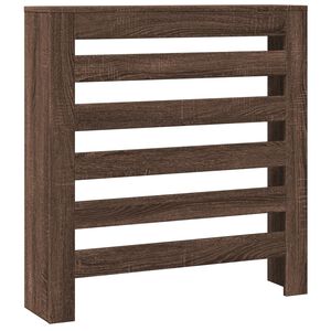 vidaXL Radiator Cover Brown Oak 78x20x82 cm Engineered Wood