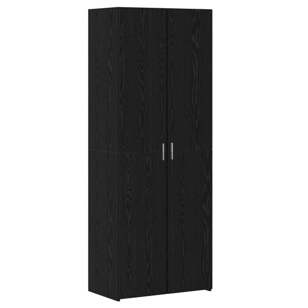 vidaXL Highboard Black oak 70 x 42.5 x 185 cm Engineered wood