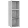 vidaXL TV Cabinets 2 pcs Concrete Grey 107x35x37 cm Engineered Wood