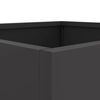 vidaXL Planter Black 49x47x46 cm Steel