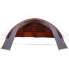 vidaXL Tunnel Tent 6-Person Grey and Orange 700 x 590 x 215 cm
