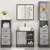 vidaXL 4&nbsp;Piece Bathroom Furniture Set&nbsp;Grey Sonoma Engineered Wood