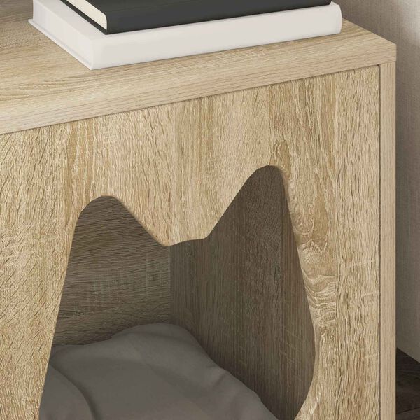 vidaXL Cat House Sonoma 42.5 x 40 x 53.5 cm Engineered Wood