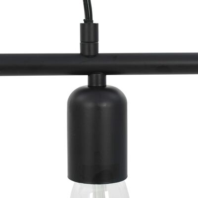 vidaXL Ceiling Lamp with Filament Bulbs 2 W Black 80 cm E27