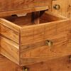vidaXL Chest of Drawer Natural 55 x 30 x 90 cm Solid Acacia Wood