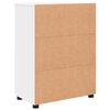 vidaXL Bathroom Cabinet White 60 x 35 x 80 cm Engineered wood & Metal