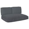 vidaXL Pallet Cushion Set 3 pcs Anthracite 120 x 80 x 12 cm