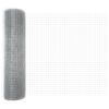 vidaXL Welded Wire Fence Silver 0.6 x 10 m