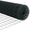 vidaXL Fence with Post Green 0.8 x 25 m Steel and PVC